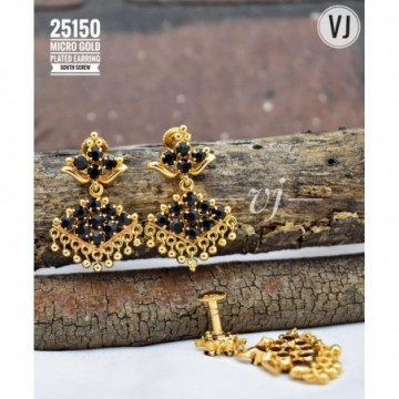  VJ Micro Gold Plated Earring South Screw-s3