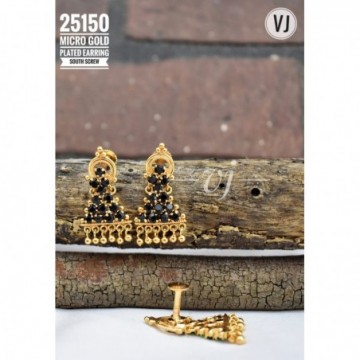 VJ Micro Gold Plated Earring South Screw-s4