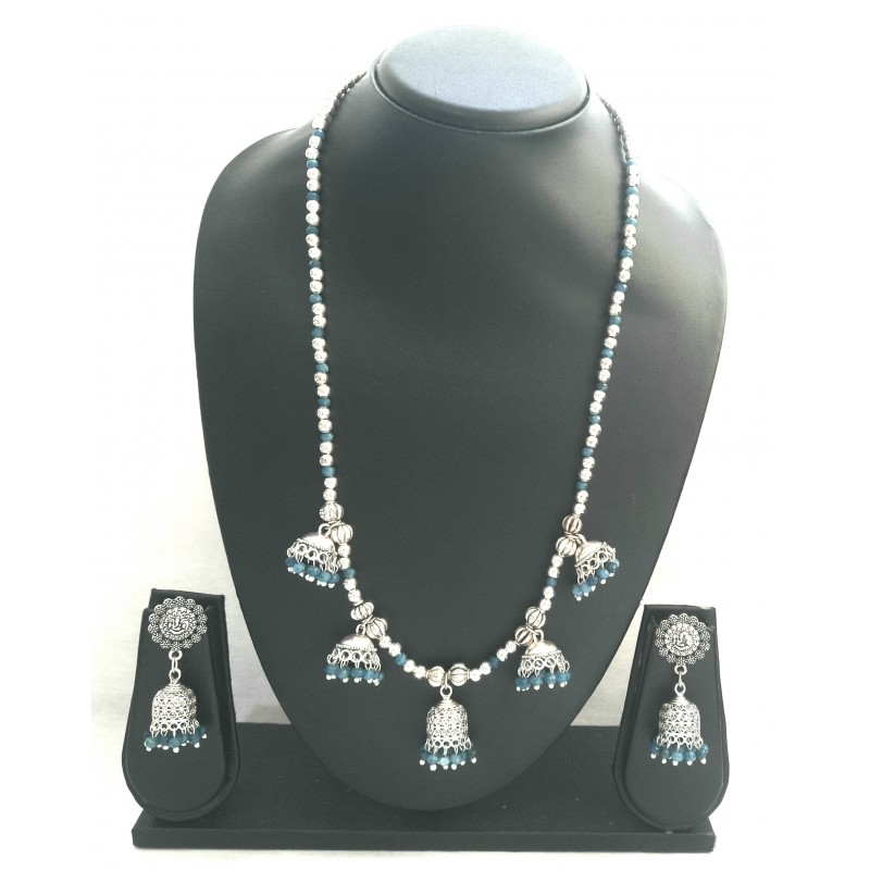Multi Coloured Beads Hand Made Necklace Set Multi Coloured Beads Hand Made Necklace Set