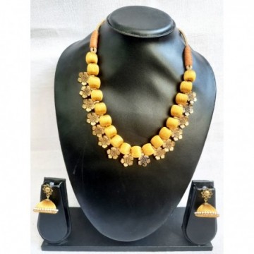 Handcrafted Beautiful Gold Plated Necklace Set