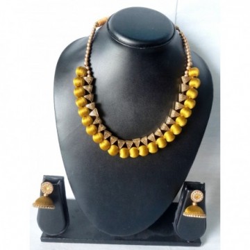 Beautiful Handcrafted Gold Plated Necklace Set