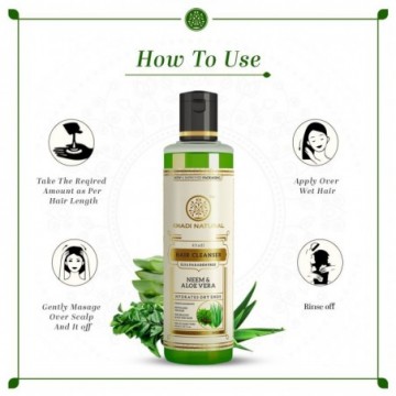 HERBAL NEEM and ALOEVERA HAIR CLEANSER SLS and PARABEN FREE 