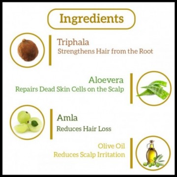 HERBAL TRIPHALA WITH OLIVE OIL CLEANSER/SHAMPOO SULPHATE PARABEN FREE