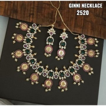 Zeelo CZ Stones Ginni Necklace Set