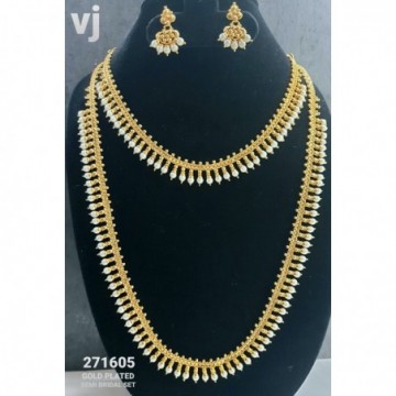 GOLD PLATED SEMI BRIDAL SET