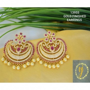  GOLD FINISHED EARRINGS