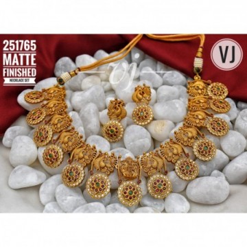 VJ MATTE FINISHED NECKLACE SET