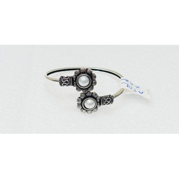 Oxidized silver polish adjustable bracelet in 6 colours