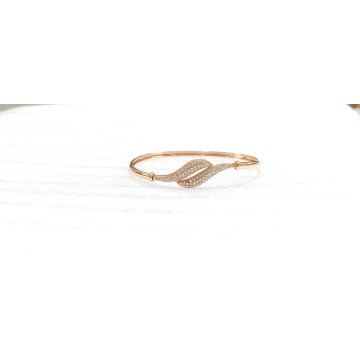 CZ rose-gold trendy openable bracelet